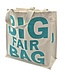 Shopper Big Fair Bag canvas blauw - 40x40cm