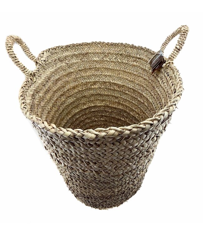 Basket palmleave D40 x H37 cm