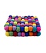 Felt coaster 10x10 cm square multicolour bright (new)