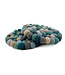 Felt coaster round 9 cm - blue colours
