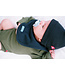 Slab baby rond biologisch katoen rood 2-6 maanden
