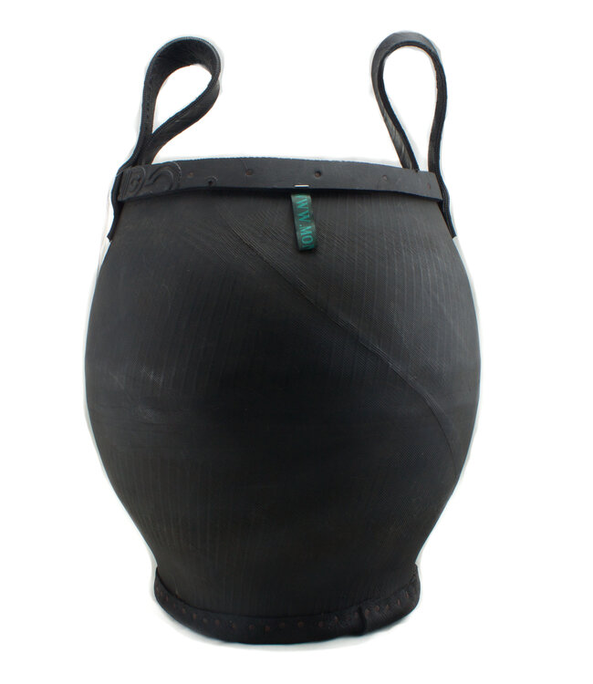 Recycled tyre basket D 30xH 40cm