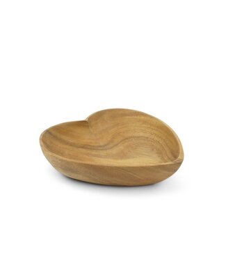 Kinta Houten schaal hartvorm D20 x H5 cm