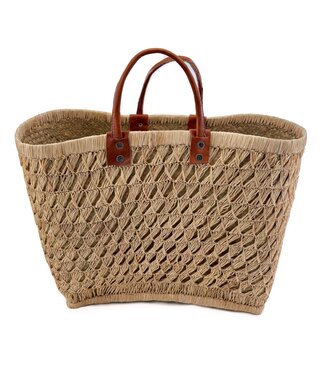 Gone Arty Shopper palmblad gevlochten - naturel