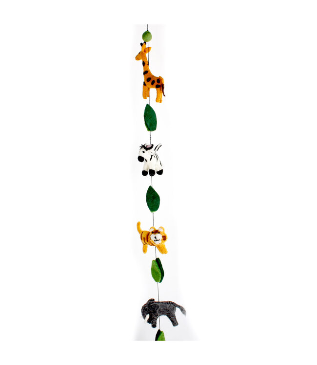 Vilten slinger jungledieren 150 cm