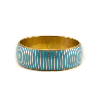 Fair Forward Armband koperkleur - turquoise 2,5cm