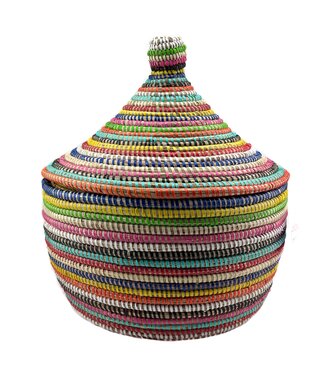Teranga Rieten tajinemand multicolour gestreept
