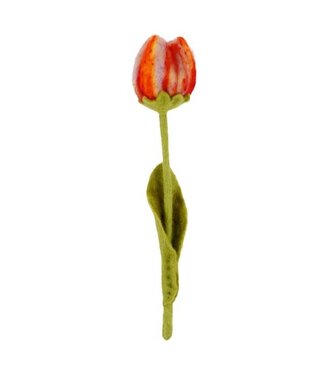 SjaalmetVerhaal Vilten tulp lengte 31 cm - pastel assortiment