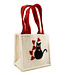 Felt girls white handbag with cat