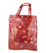 Global Affairs Plastic red bag with birds