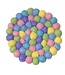Felt coaster round 9 cm - pastel colours