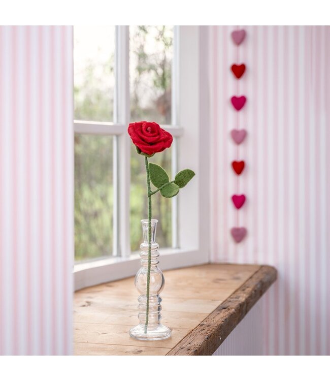 Felt rose 42 cm - in different colours