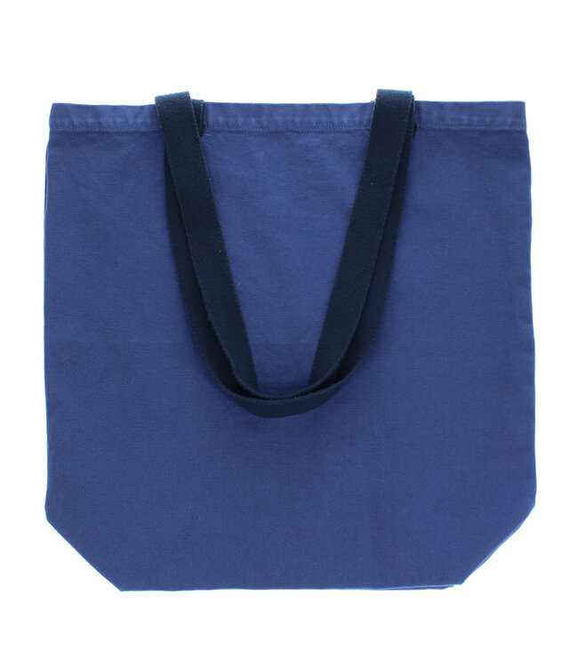 Schoudertas - shopper cotton indigo blue - L44 x W14 x H45 cm