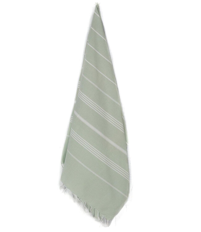Hammam towel 180 x 100 cm mint green - multi stripe