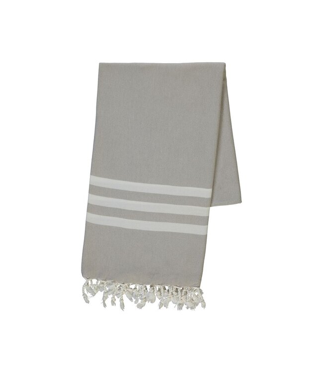 Hamamdoek 180x100cm beige 2 x 3 strepen