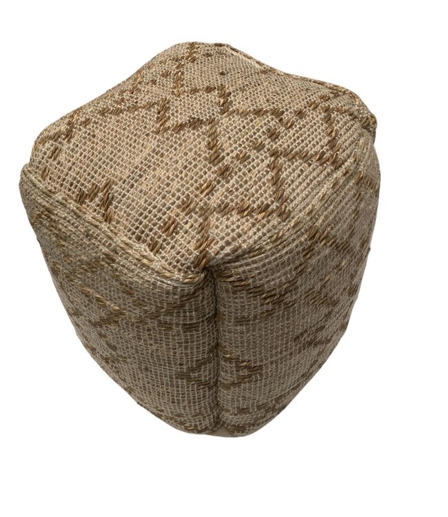 Pouf seagrass squared - 40x40x40cm natural ecru