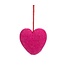 Felt hanger - heart shape - 5,5x6x1 cm