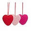 Felt hanger - heart shape - 5,5x6x1 cm