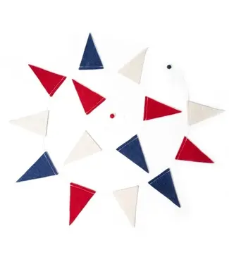 SjaalmetVerhaal Vlaggenlijn vilt 2 meter -rood -wit-blauw