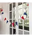 Flag line - garland felt 2 metres - red white blue