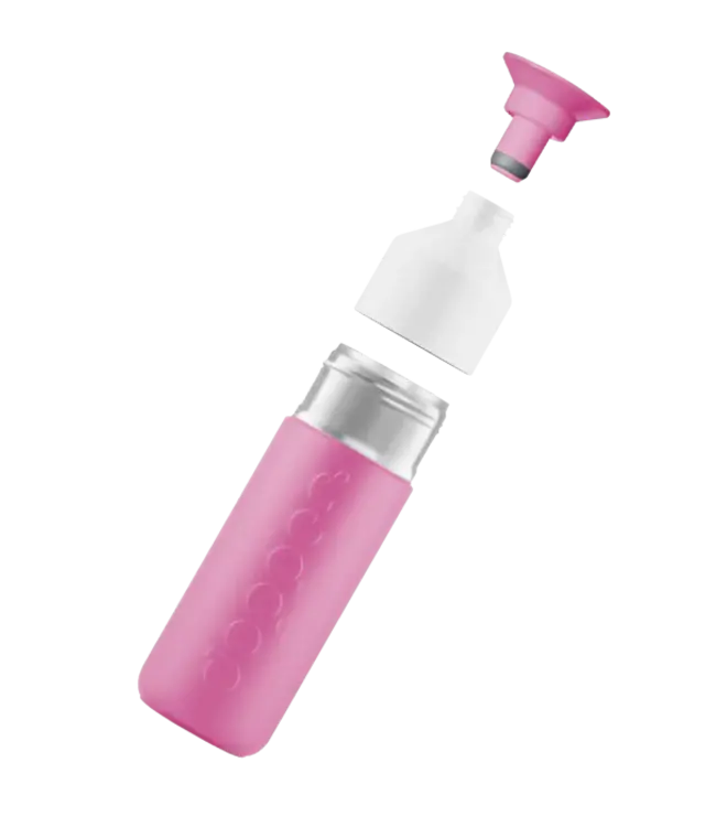 Dopper Steel insulated fles en beker 580 ml - fuchsia -Pelican Pink