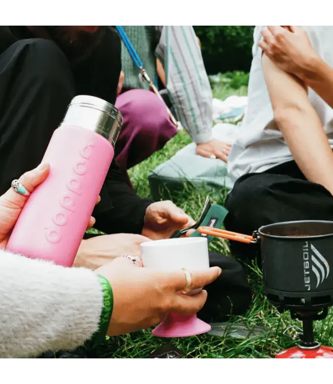 Dopper Steel insulated fles en beker 580 ml - fuchsia -Pelican Pink