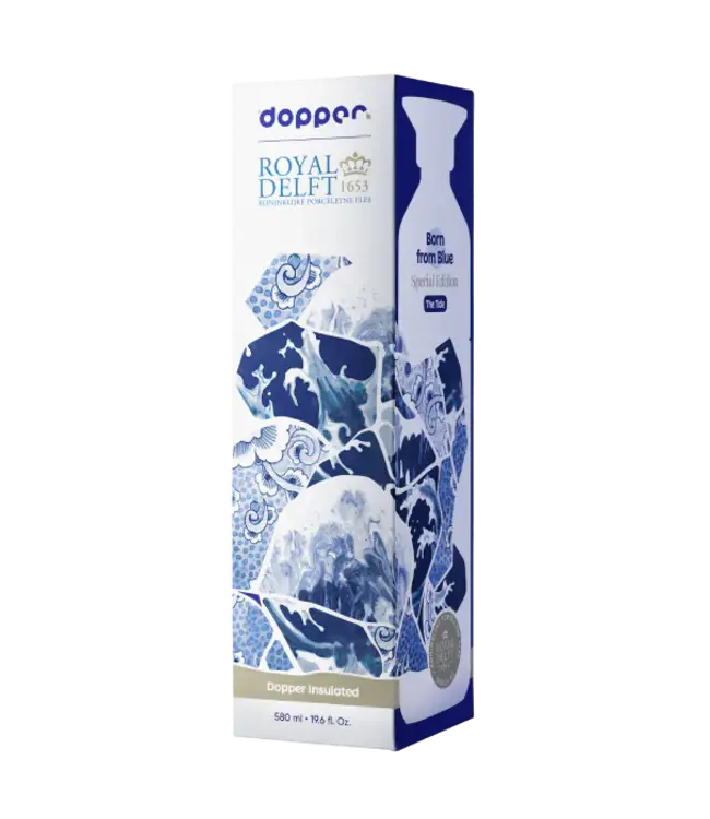 Dopper insulated - thermosfles 580 ml - Delft Blue - limited edition