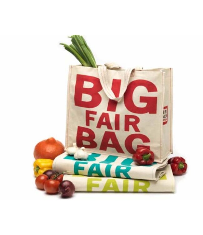 Shopper Big Fair Bag canvas groen