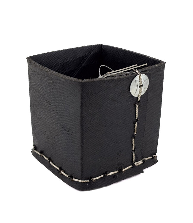 Brushholder / penholder 10x10xH11cm recycled rubber