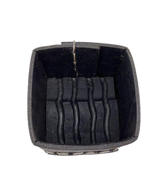 Brushholder / penholder 10x10xH11cm recycled rubber