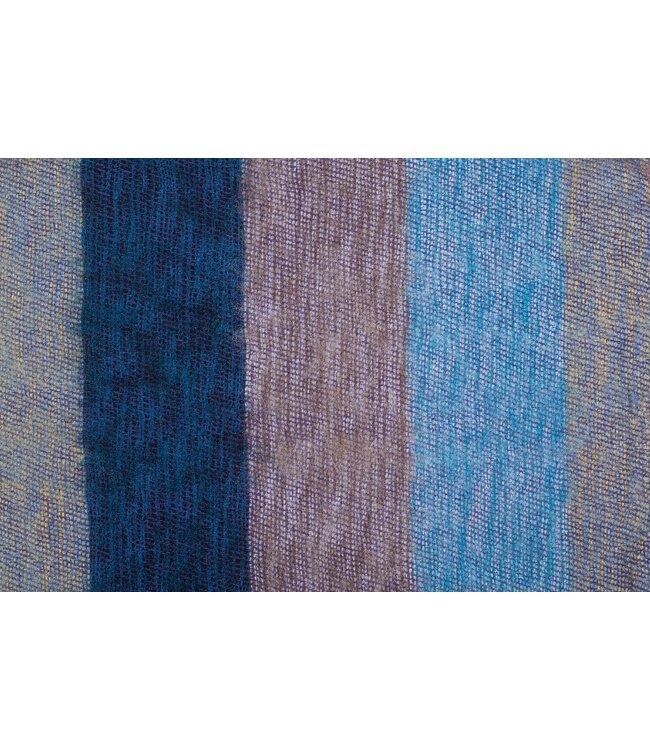 Plaid 240x120 cm (wool-look) denim blue-dark blue