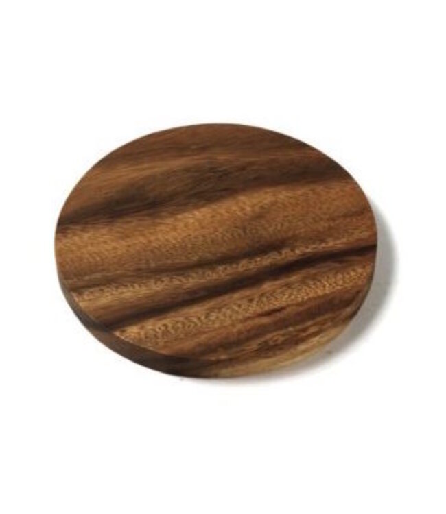 Wooden round coaster acacia wood
