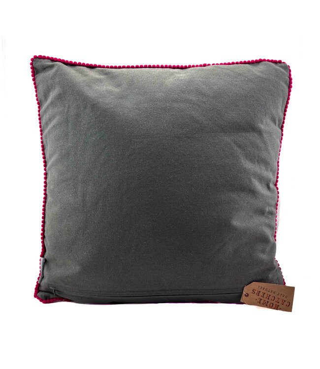 Pillow square Frida Kahlo 45x45cm - grey - multicolour