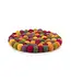 Felt coaster round Indian Summer D 20 cm - red, green, purple