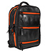 Ecowings Rubber backpack H45xB33cm with orange zippers