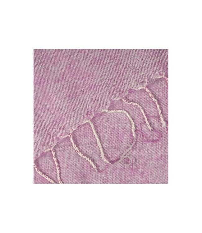 Plaid 240x120 cm cotton lilac (wool-look)