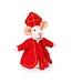 SjaalmetVerhaal Vilten Sinterklaas muis 18 cm