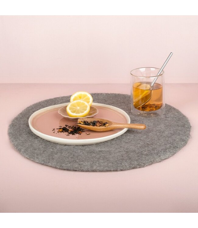 Felt coaster grey D 40 cm