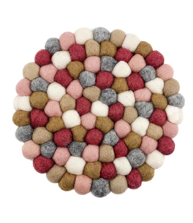 Felt round coaster New Spring 20 cm