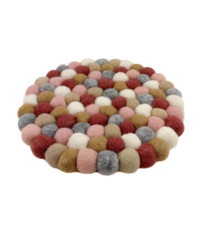 Felt round coaster New Spring 20 cm