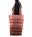 Siddharth Import Shoulder bag fuchsia - pink- yellow stripes. 45x35cm