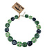 Kazuri Ketting Kazuri Pitapat | groen - blauw