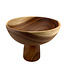High wooden fruit round bowl h20 x d25 cm