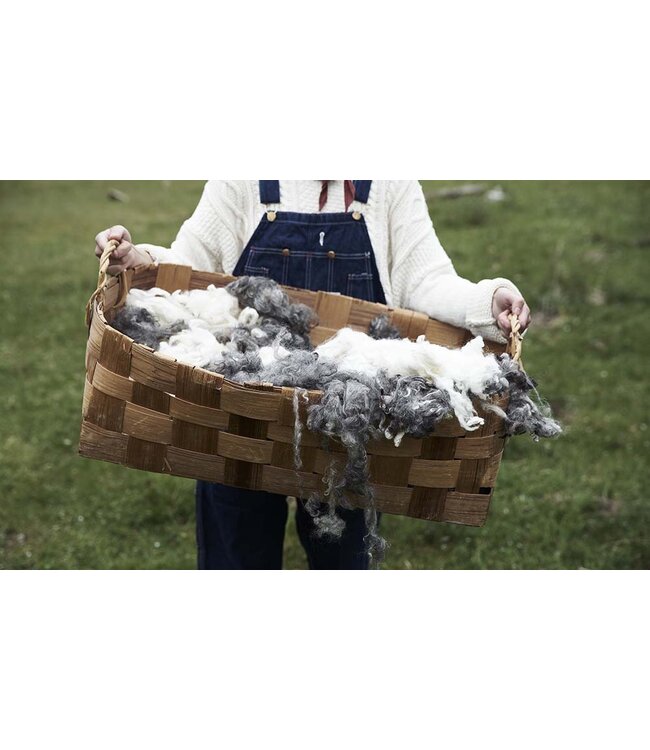 Crib blanket wool - Forest Lime Blossom -65x90cm