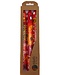 Painted candles African design - set of three -length 22 cm