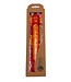 Painted candles African design - set of three -length 22 cm