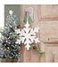 Kersthanger vilt witte sneeuwvlok 16cm