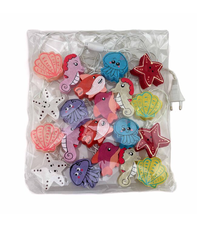 Light string with animal lanterns - 3 metres