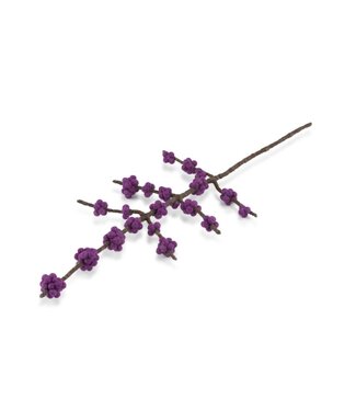 SjaalmetVerhaal Felt branch Calicarpa purple - 50 cm