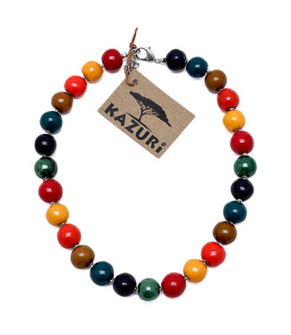 Kazuri Kazuri ceramic necklace- TingTing  multicolour